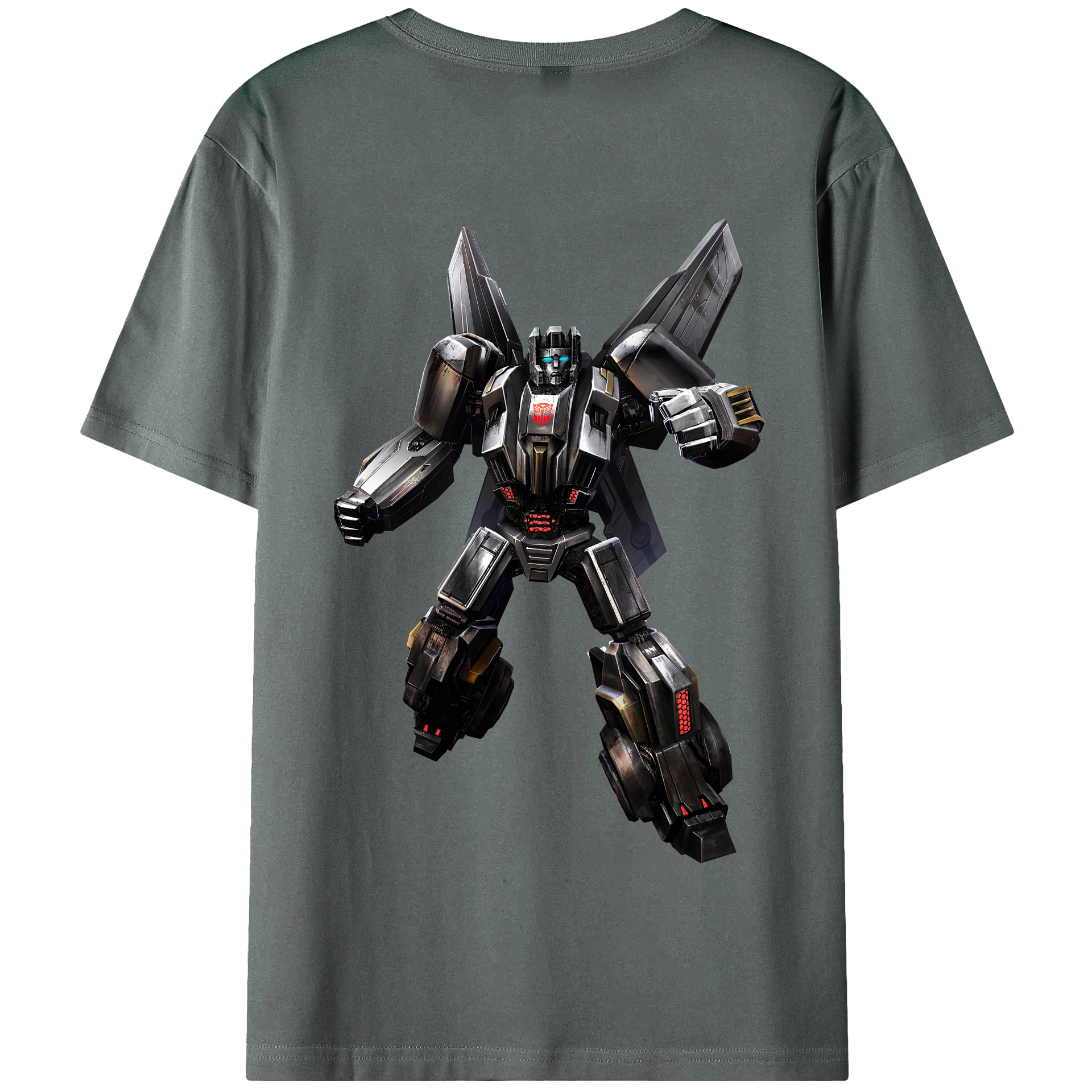 （画像用） Transformers トランスフォーマー 綿100％半袖Tシャツ（背面プリント）